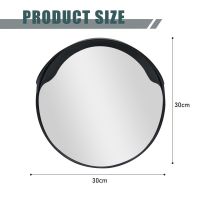 CCLIFE Convex Mirror Traffic Mirror for Garages and Driveways, Parking Aid, 30 cm Adjustable Wide Angle View, Indoor and Outdoor Curved Safety Mirror