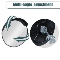 CCLIFE Convex Mirror Traffic Mirror for Garages and Driveways, Parking Aid, 30 cm Adjustable Wide Angle View, Indoor and Outdoor Curved Safety Mirror