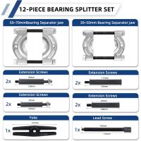 CCLIFE 12tlg Lagerabzieher Set Trennmesser fur Kugellager Lager Abzieher Polradabzieher Trennvorrichtung 30-70mm