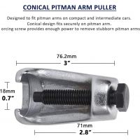 CCLIFE 3tlg Set Spurstangenkopf Kugelgelenk Traggelenk Abzieher Ausdrücker Kugelgelenkabzieher Werkzeug