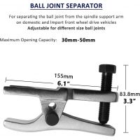 CCLIFE 3tlg Set Spurstangenkopf Kugelgelenk Traggelenk Abzieher Ausdrücker Kugelgelenkabzieher Werkzeug