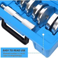 CCLIFE 10tlg Alu Druckstücksatz Druckstücke für Werkstattpresse Lager Buchsen Simmerring Eintreiber Treibsatz