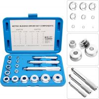 CCLIFE 17tlg Radlager Druckstück Treibsatz Werkzeug Eintreiber für Lager Buchsen Simmerring Lagerpresse Werkzeug