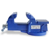 CCLIFE Feststehend Schraubstock 100/125/150 mm für Werkbank Werkbankschraubstock Parallelschraubstock, Modell:125mm