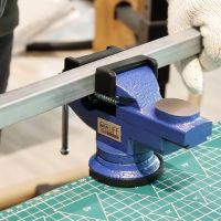 CCLIFE Schraubstock Drehbar 50/70 mm für Werkbank Werkbankschraubstock Parallelschraubstock