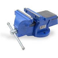 CCLIFE Feststehend Schraubstock 100/125/150 mm für Werkbank Werkbankschraubstock Parallelschraubstock, Modell:150mm