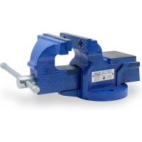 CCLIFE Feststehend Schraubstock 100/125/150 mm für Werkbank Werkbankschraubstock Parallelschraubstock, Modell:100mm