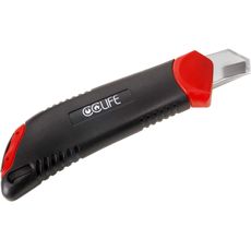 CCLIFE 8 Stück Cuttermesser 18mm, Teppichmesser mit Sicherheitslock inkl. 40 Ersatzklingen