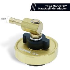 CCLIFE Bremsenentlüftungsgerät Adapter Hauptbremszylinder-Entlüftungs Kompatibel mit Tesla Bremsenentlüfter für Bremsenentlüfter Auto Bremsentlüftung Bremsenentlüftungsgerät KFZ  3/Y