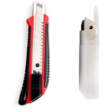 CCLIFE 8 Stück Cuttermesser 18mm, Teppichmesser mit Sicherheitslock inkl. 40 Ersatzklingen