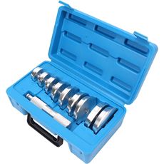 CCLIFE 10tlg Alu Druckstücksatz Druckstücke für Werkstattpresse Lager Buchsen Simmerring Eintreiber Treibsatz
