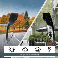 CCLIFE Konvexspiegel Verkehrsspiegel Dicker und Kräftiger für Garagen und Einfahrten, Parkhilfe, 30 cm verstellbarer Weitwinkelblick,Innen & Außen gewölbter Sicherheitsspiegel