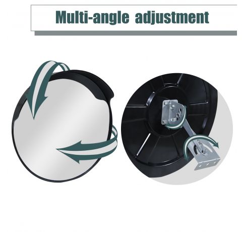 CCLIFE Konvexspiegel Verkehrsspiegel Dicker und Kräftiger für Garagen und Einfahrten, Parkhilfe, 30 cm verstellbarer Weitwinkelblick,Innen & Außen gewölbter Sicherheitsspiegel