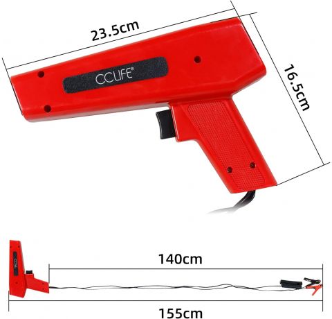CCLIFE Zündlichtpistole Stroboskoplampe Blitzpistole Zündung Zündlicht Pistole 12V/10W