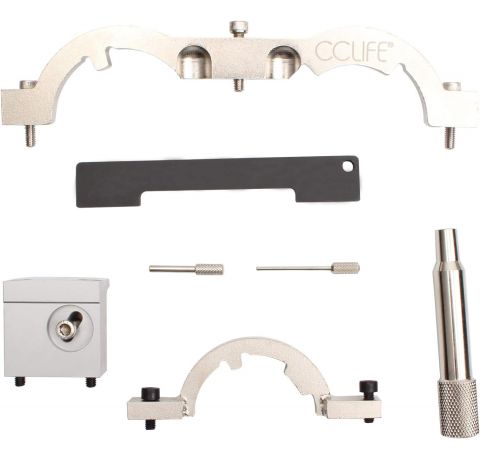 CCLIFE Motor Einstellwerkzeug Arretierwerkzeug Steuerzeiten Wechsel Werkzeug Benziner Kompatibel mit Vauxhall Opel Chevrolet 1.0, 1.2, 1.4 1.6