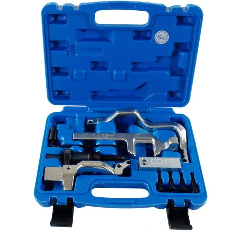 CCLIFE Motor Einstellwerkzeug Arretierwerkzeug Steuerzeiten Werkzeug Kompatibel mit BMW Mini Cooper N12 N14 Peugeot 207 Citroen 1.4 1.6 16V