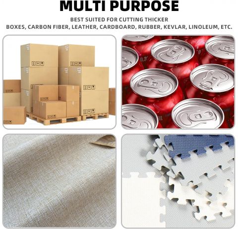CCLIFE 8 Stück Cuttermesser 18mm Abbrechklinge Kartonmesser Mehrzweck Messer Allzweckmesser Teppichmesser mit Sicherheitslock inkl. 40 Ersatzklingen