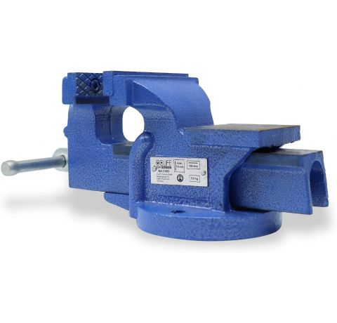 CCLIFE Feststehend Schraubstock 100/125/150 mm für Werkbank Werkbankschraubstock Parallelschraubstock, Modell:100mm