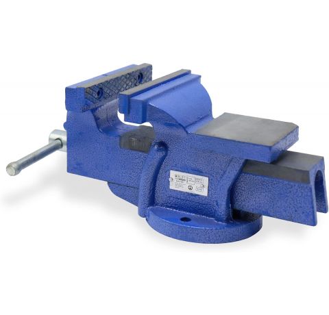 CCLIFE Feststehend Schraubstock 100/125/150 mm für Werkbank Werkbankschraubstock Parallelschraubstock, Modell:125mm