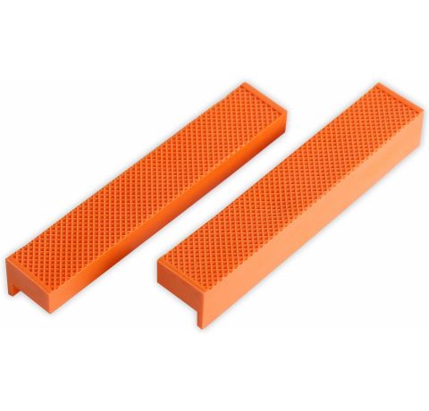 CCLIFE 2 tlg Schraubstock-Schutzbacken | Breite 110mm / 150mm | mit Magnet | Schonbacken für Feststehend Schraubstock