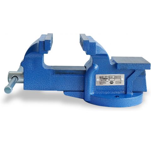 CCLIFE Feststehend Schraubstock 100/125/150 mm für Werkbank Werkbankschraubstock Parallelschraubstock, Modell:150mm