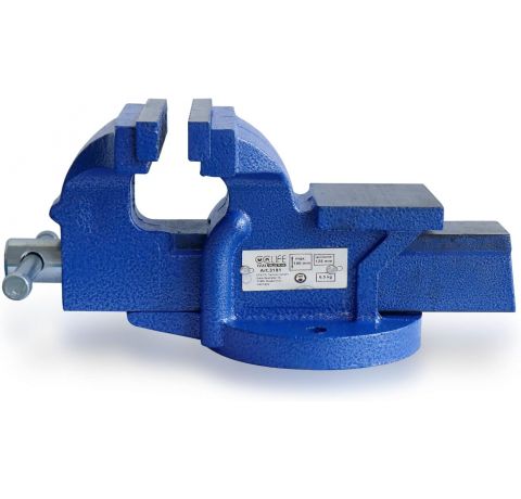 CCLIFE Feststehend Schraubstock 100/125/150 mm für Werkbank Werkbankschraubstock Parallelschraubstock, Modell:125mm