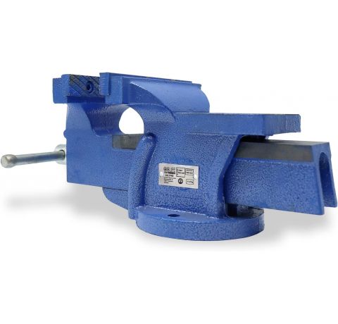 CCLIFE Feststehend Schraubstock 100/125/150 mm für Werkbank Werkbankschraubstock Parallelschraubstock, Modell:150mm