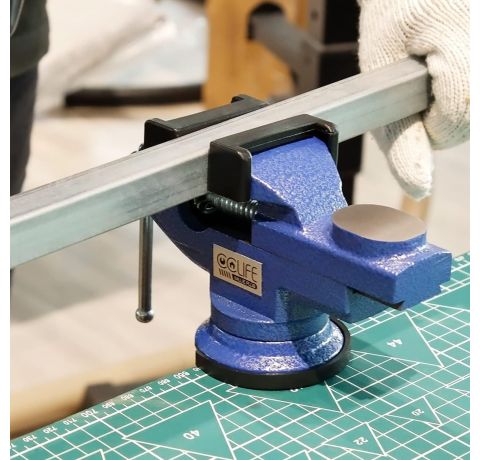 CCLIFE Schraubstock Drehbar 50/70 mm für Werkbank Werkbankschraubstock Parallelschraubstock