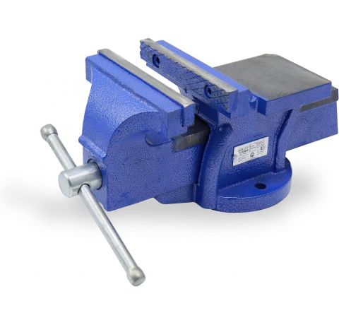 CCLIFE Feststehend Schraubstock 100/125/150 mm für Werkbank Werkbankschraubstock Parallelschraubstock, Modell:125mm