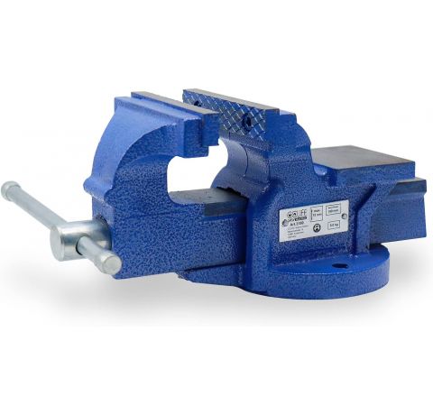 CCLIFE Feststehend Schraubstock 100/125/150 mm für Werkbank Werkbankschraubstock Parallelschraubstock, Modell:100mm