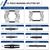 CCLIFE 12tlg Lagerabzieher Set Trennmesser fur Kugellager Lager Abzieher Polradabzieher Trennvorrichtung 30-70mm