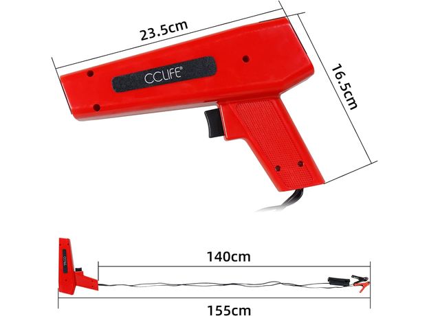 CCLIFE Zündlichtpistole Stroboskoplampe Blitzpistole Zündung Zündlicht Pistole 12V/10W