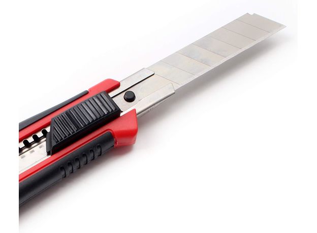 CCLIFE 8 Stück Cuttermesser 18mm, Teppichmesser mit Sicherheitslock inkl. 40 Ersatzklingen