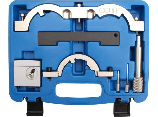 CCLIFE Motor Einstellwerkzeug Arretierwerkzeug Steuerzeiten Wechsel Werkzeug Benziner Kompatibel mit Vauxhall Opel Chevrolet 1.0, 1.2, 1.4 1.6